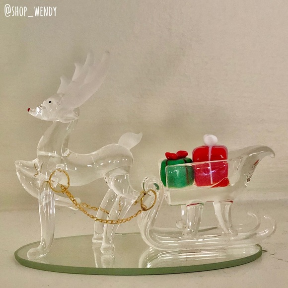 Pier 1 Other - Pier 1 Reindeer Sleigh Christmas Keepsake Set